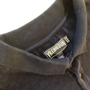 Men’s black polo